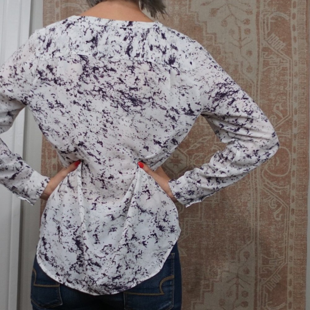 Marble Patterned Blouse - image 7